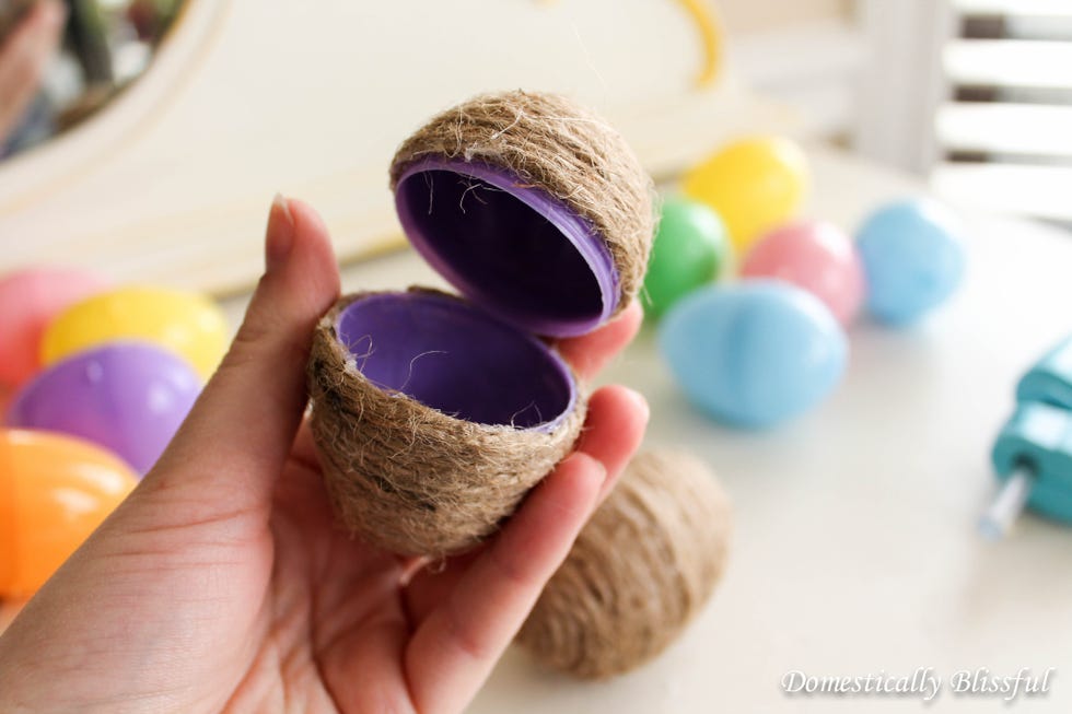 Indoor Easter Egg Hunt Ideas - Twine Eggs