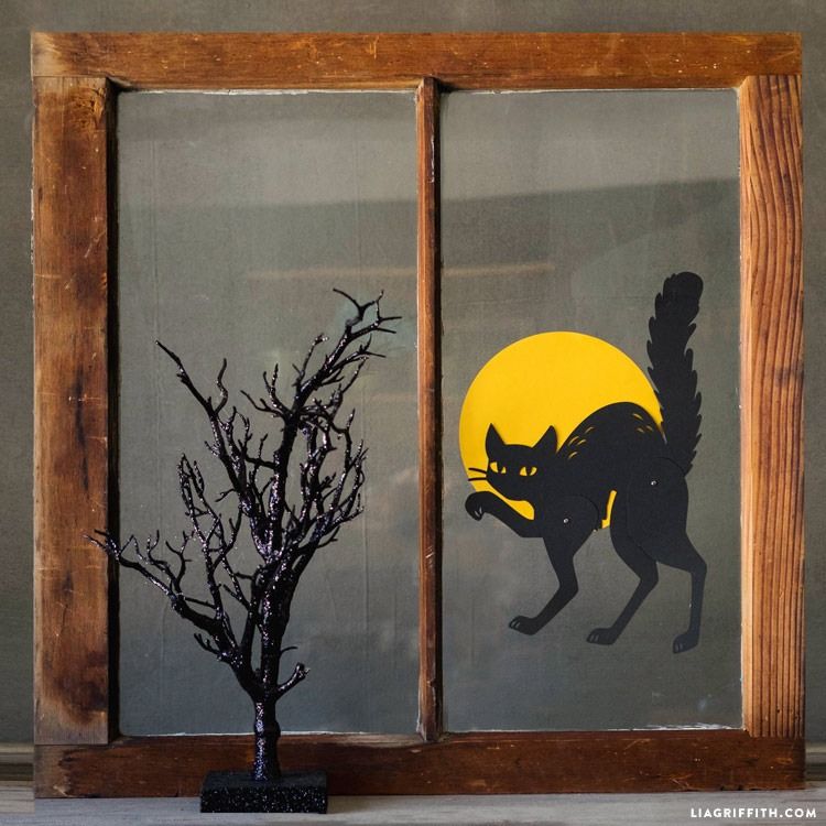 Haunted House Halloween Window Clings - Lia Griffith