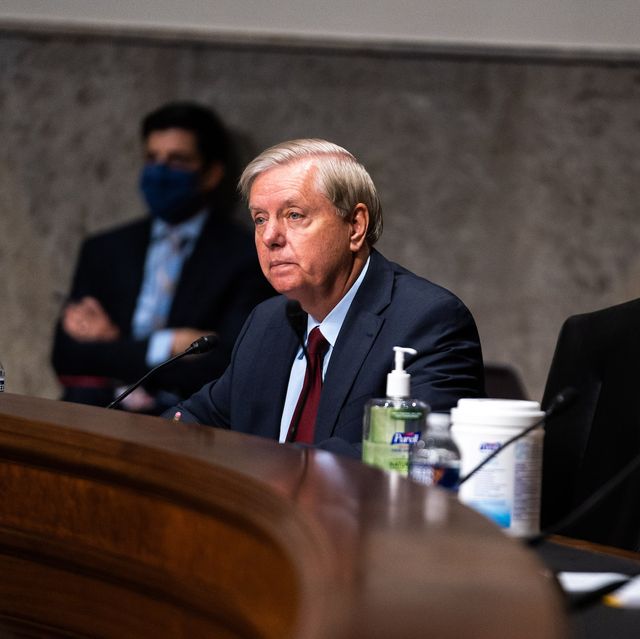 washington, dc   september 16  sen lindsey graham r sc, speaks during a hearing of the senate appropriations subcommittee reviewing coronavirus response efforts on september 16, 2020 in washington, dc  photo by anna moneymaker poolgetty images