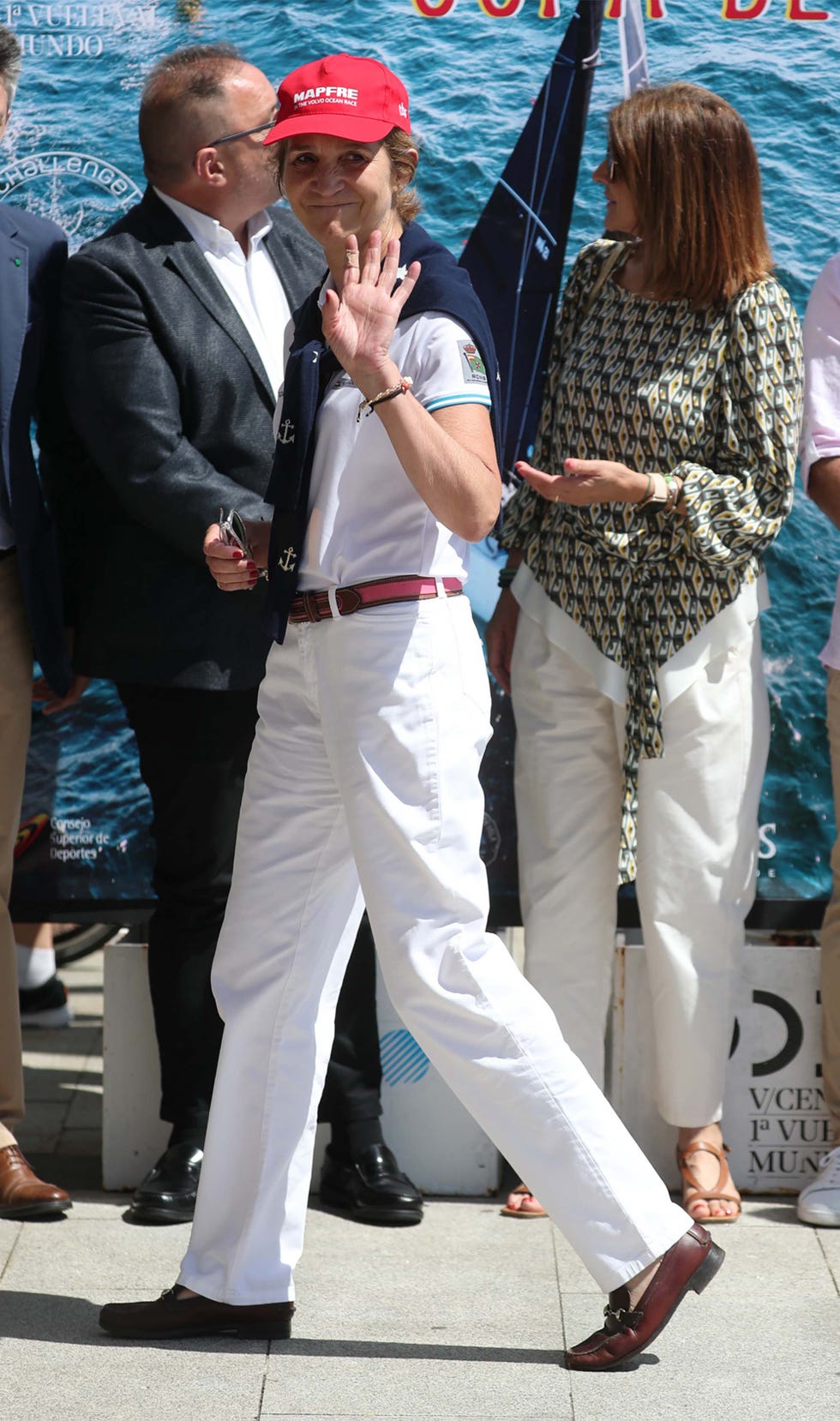 elena de borbon arriving sanxenxo sportsport in sanxenxo on friday, 20 may 2022