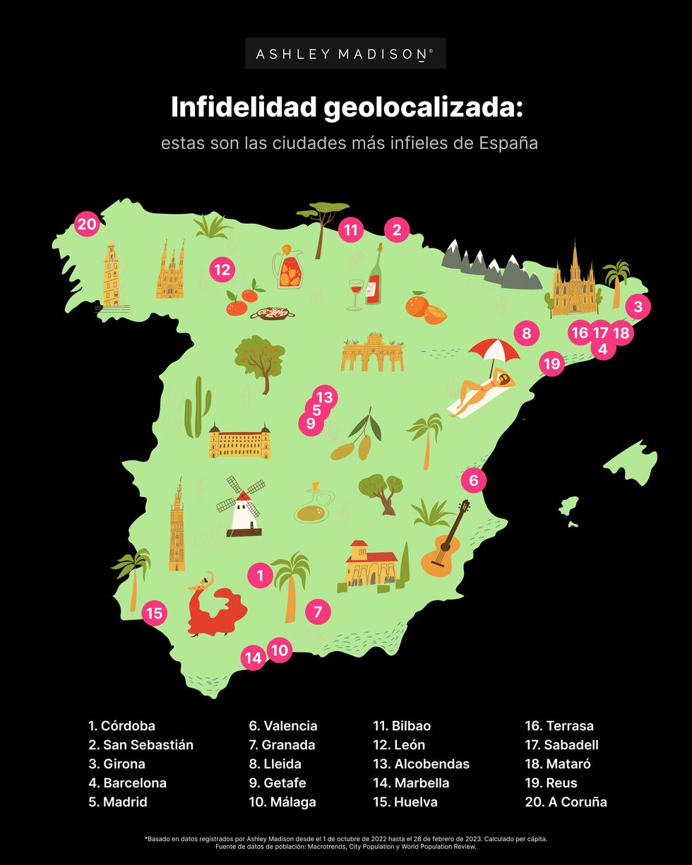 mapa de infidelidad en espana