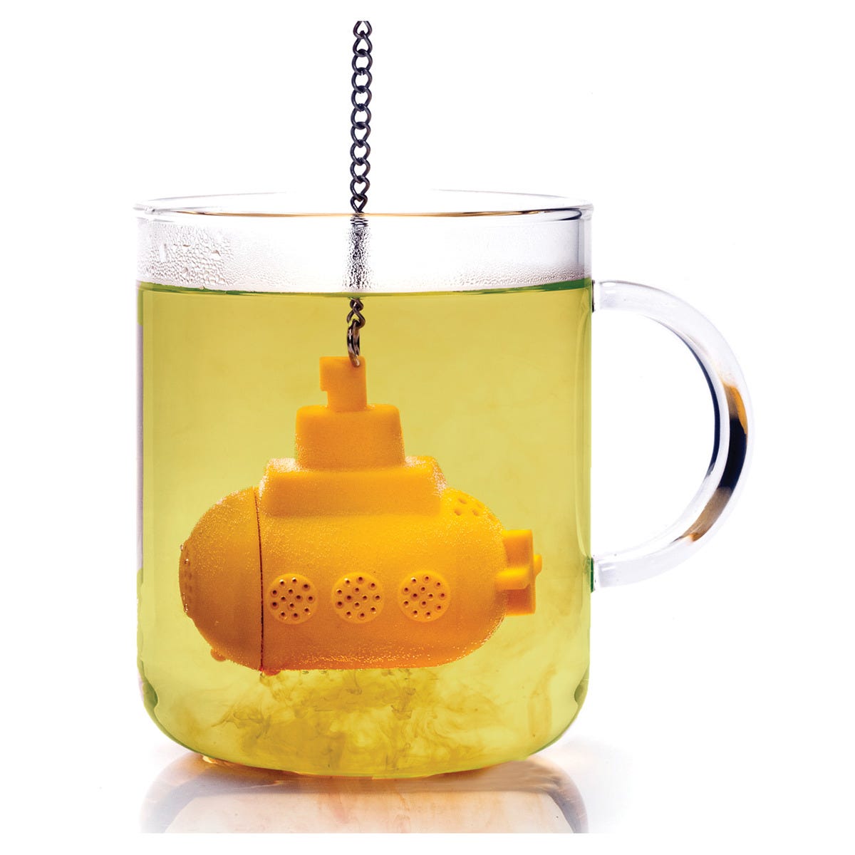 Infusor de té con forma de submarino amarillo