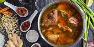 ingredients of Vietnamese soup Pho Bo