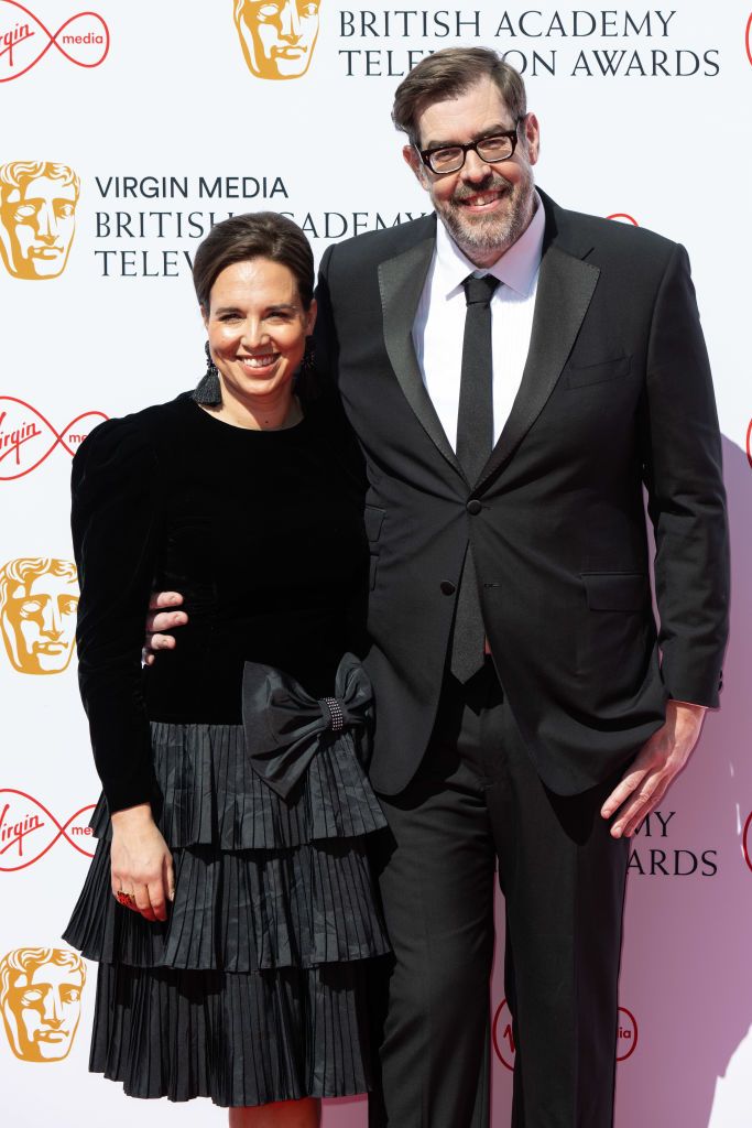 ingrid oliver and richard osman attend the virgin media british academy television awards at the royal festival hall on may 08, 2022 in london, england