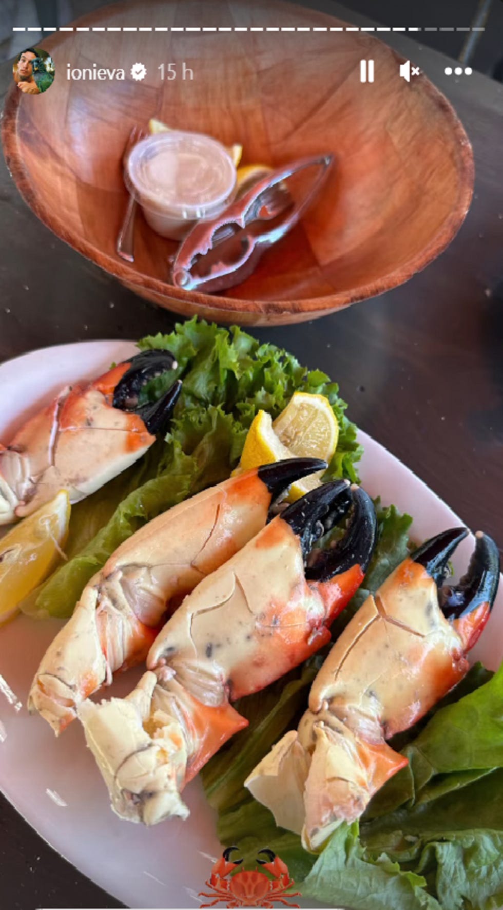 a plate of seafood