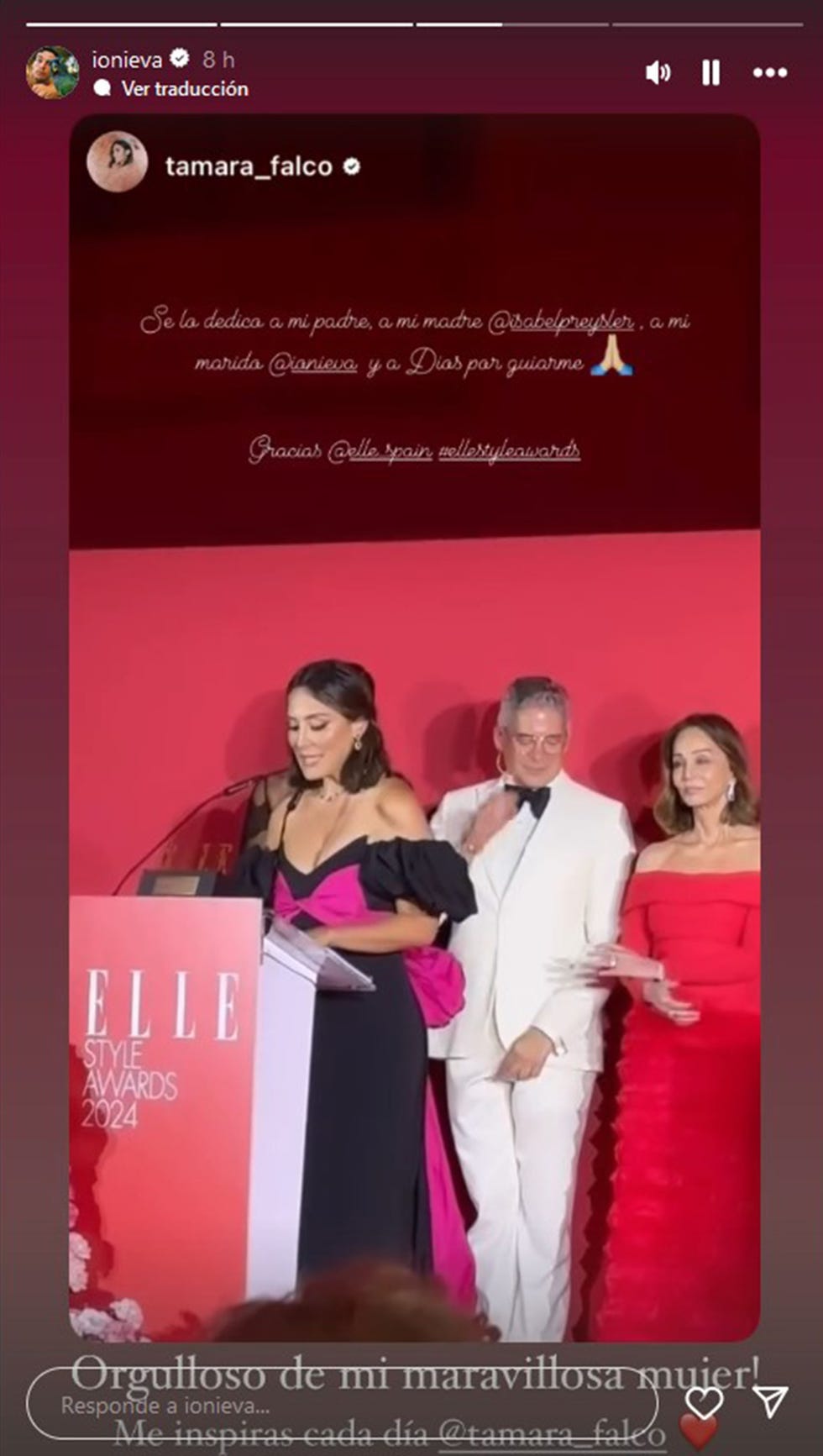 el empresario orgulloso de su mujer