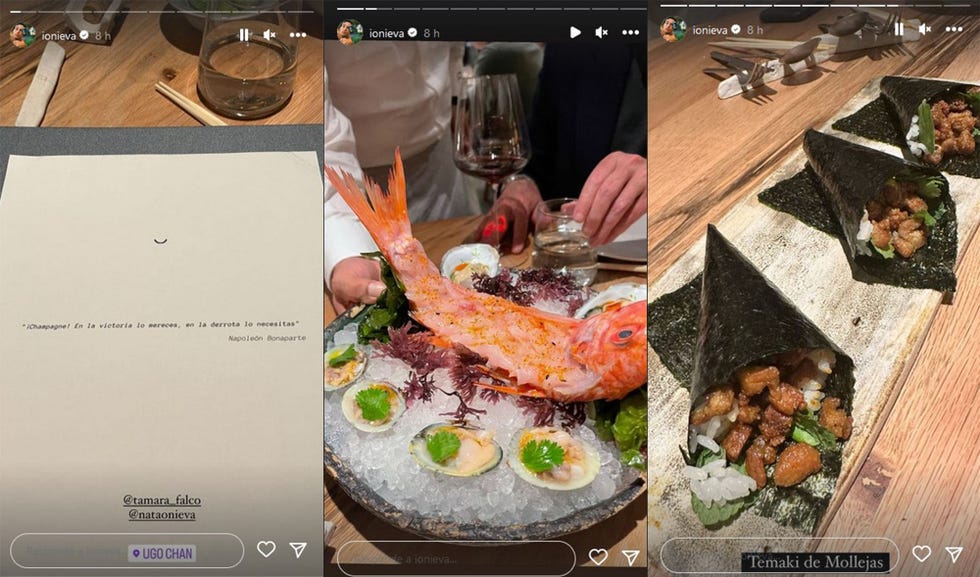 el novio de tamara falcó enseña los platos que probó en este local de madrid