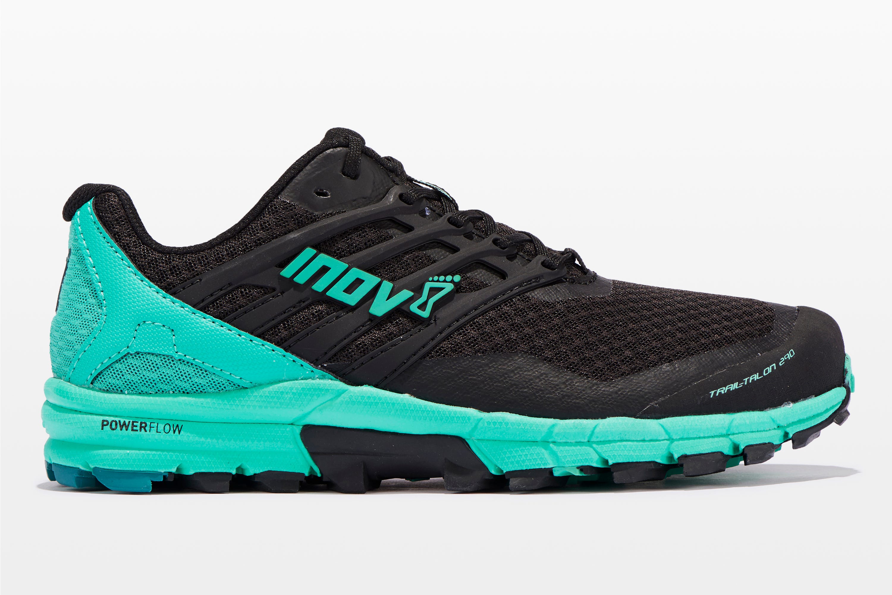 Shoe, Footwear, Running shoe, Outdoor shoe, Walking shoe, Black, White, Aqua, Turquoise, Cross training shoe, 