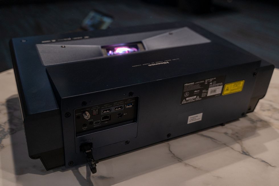 hisense px1 4k uhd triple laser ust ultra short throw projector inputs