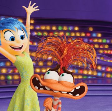 joy and anxiety at hq in a scene from inside out 2