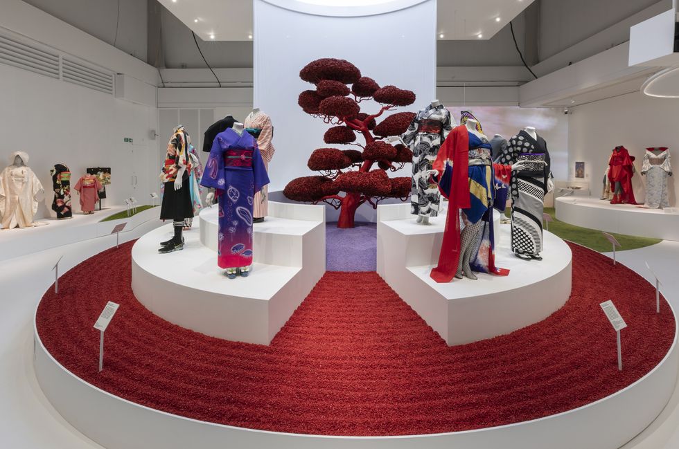 Kimono Exhibition, Londra 2020, Kimono installazioneV&A