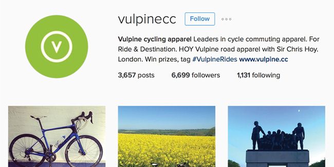 The VulpineCC Instagram feed.