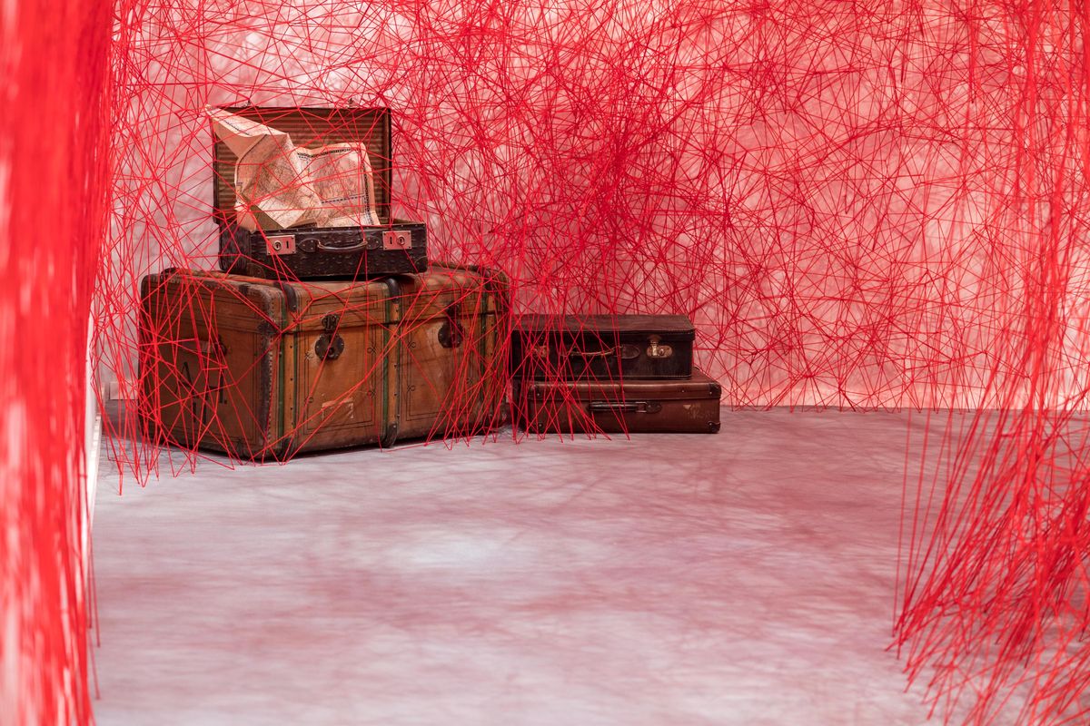 Red, Pink, Room, Interior design, Magenta, Furniture, 