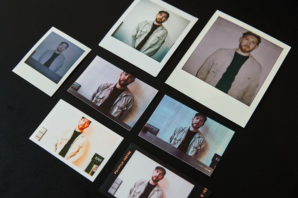 prints from instant camera testing