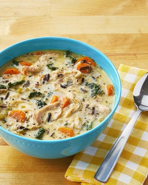 Instant Pot Chicken and Rice Soup - A Saucy Kitchen