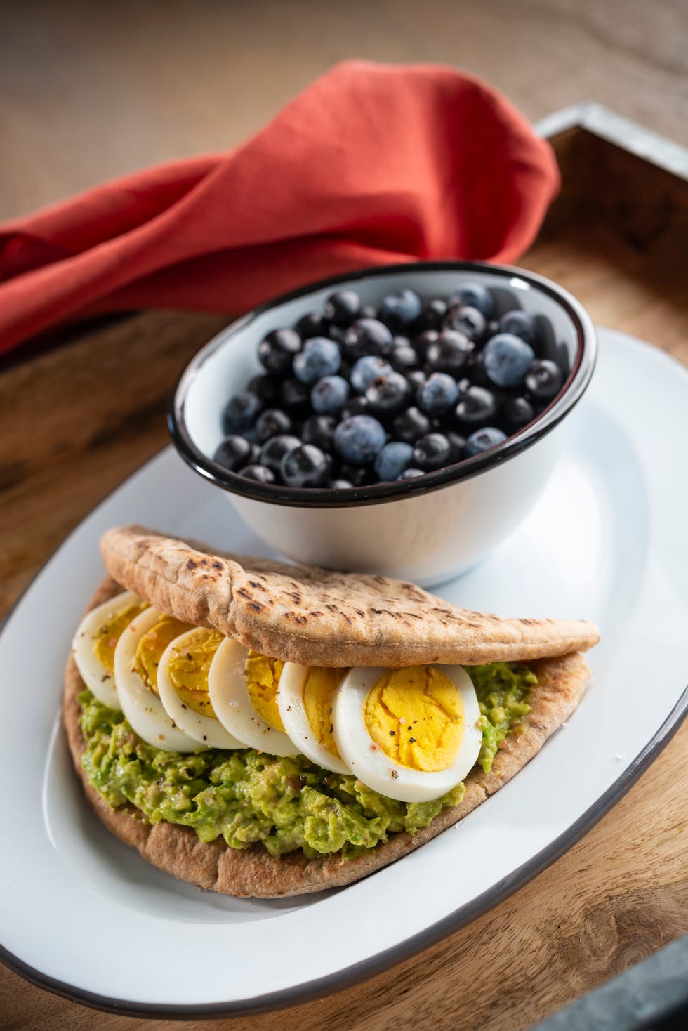 Egg and Avocado Pita
