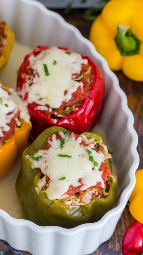 instant pot ground beef recipes stuffed peppers