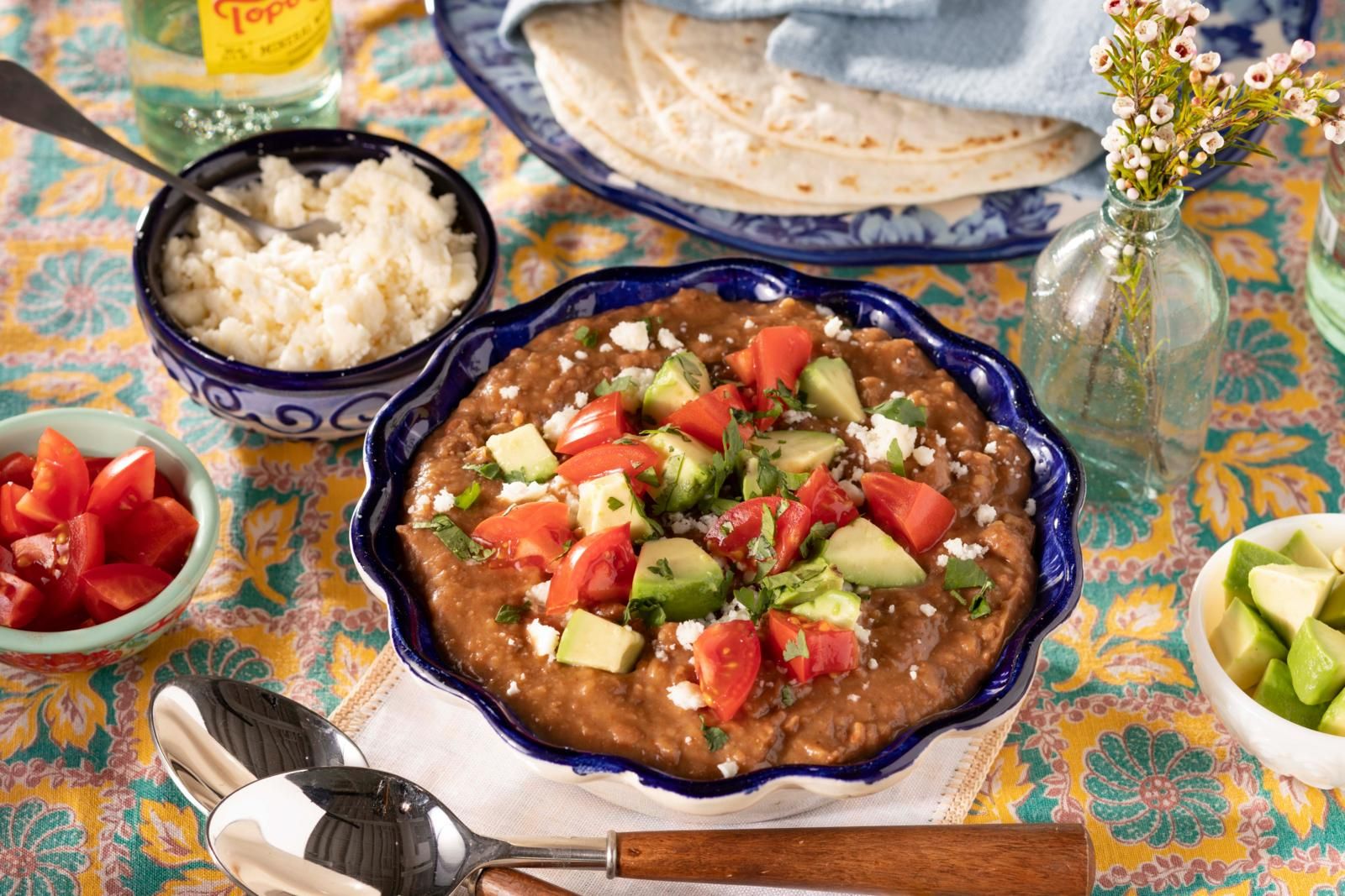 Refried beans in the instant online pot