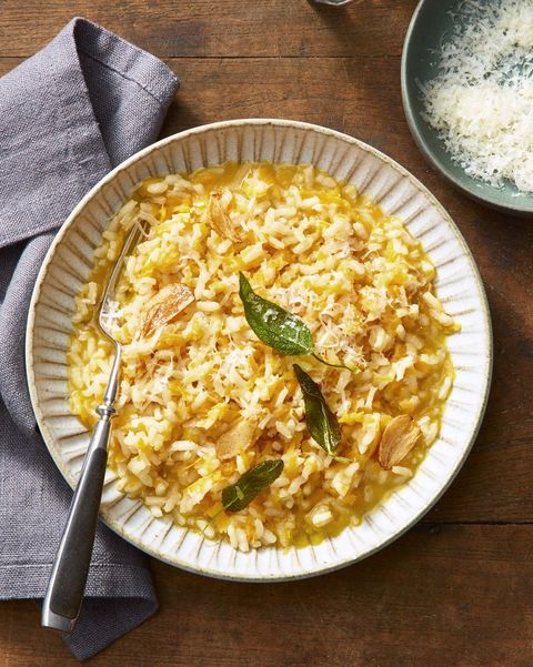 instant pot risotto with sweet potato, lemon, and sage