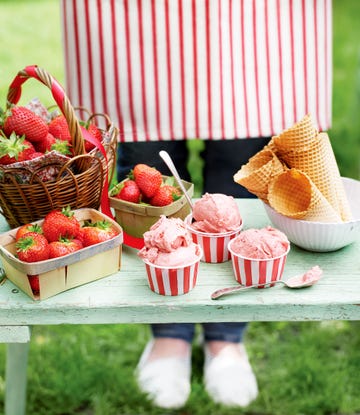 instant strawberry ice cream