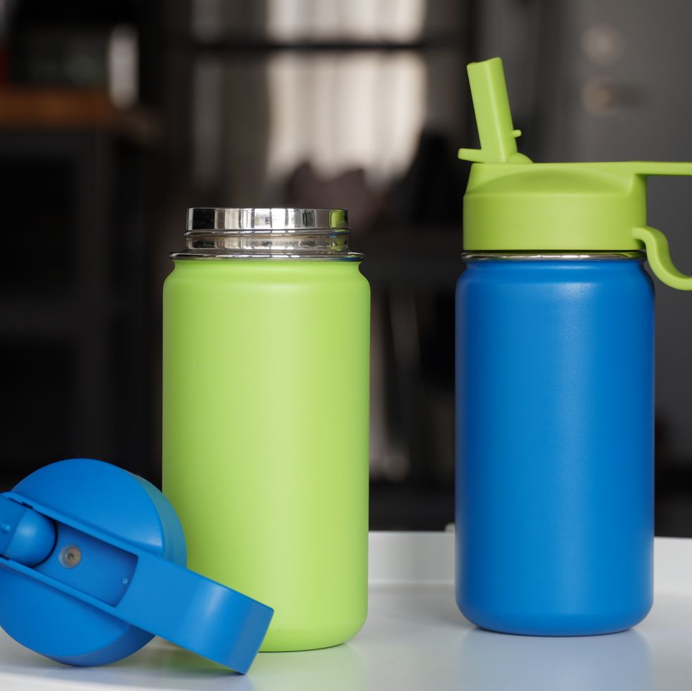 insulated bottle with straw lid
