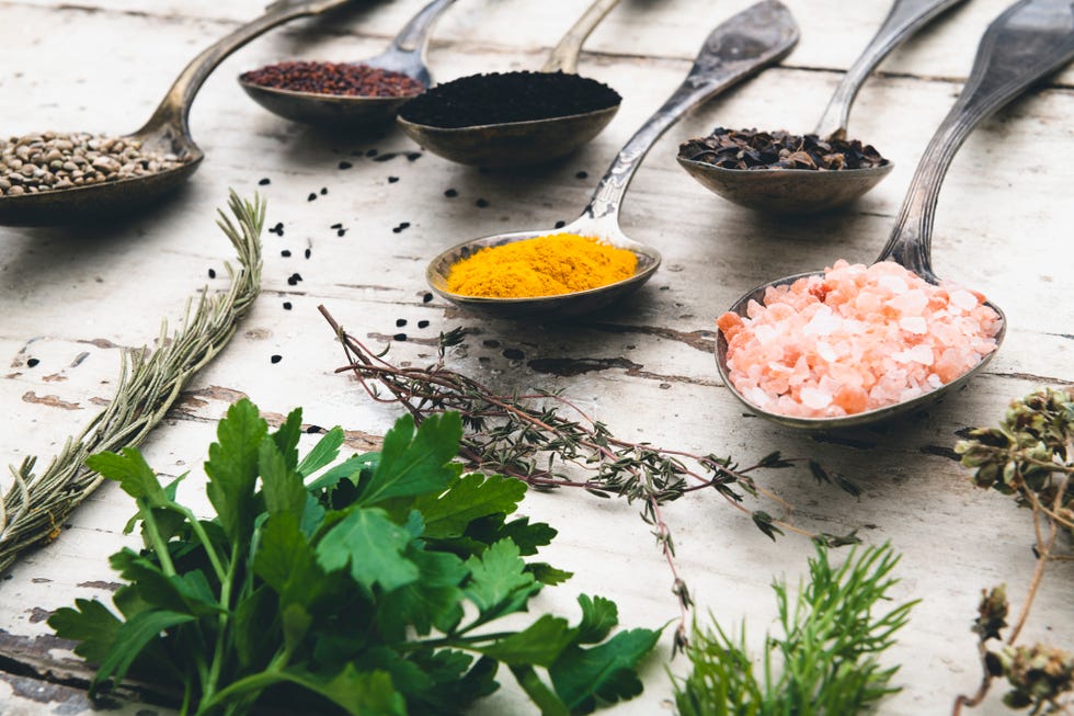 intensive condiments on old spoons