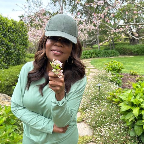 oprah in a garden
