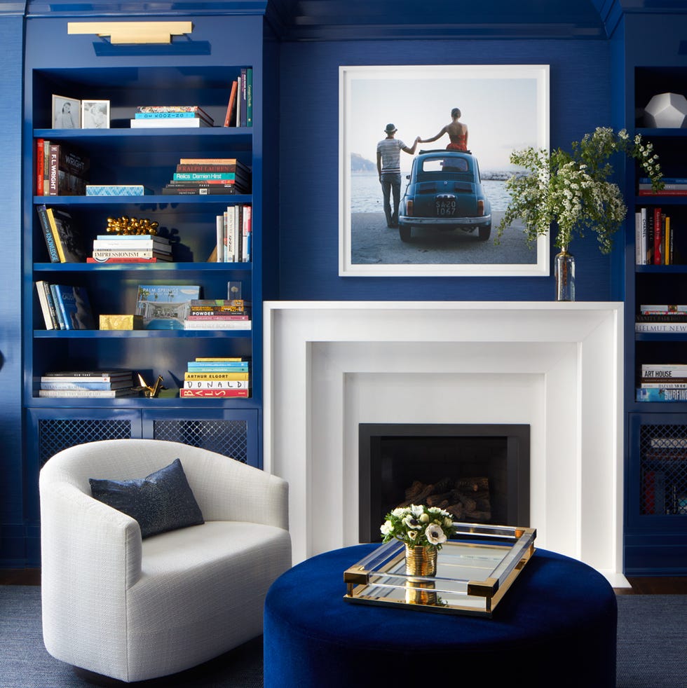 blue living room