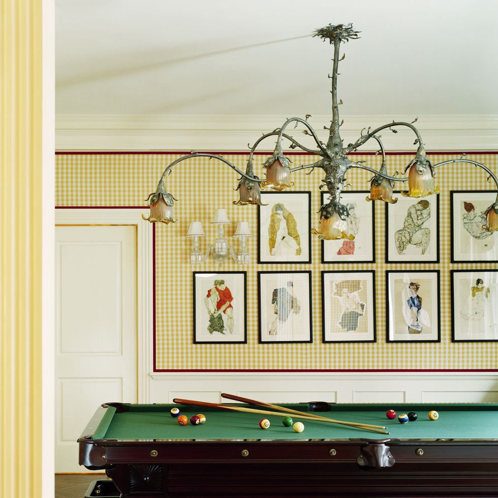 interior room with pool table