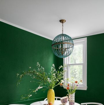 green dining space