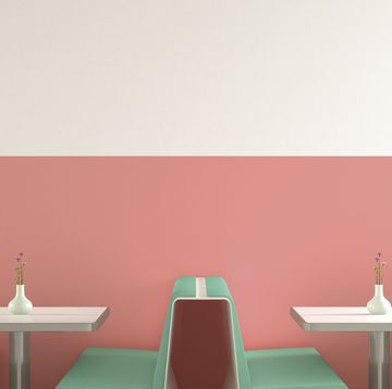 Interior of American Diner, 3D Rendering