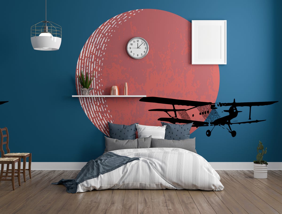 SKETCHED CIRCLE Stencils for Decorating Walls. Stunning Geometric