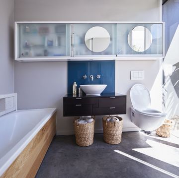 interior still life image of bathroom designed villa