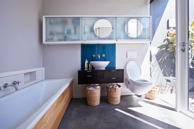 interior still life image of bathroom designed villa