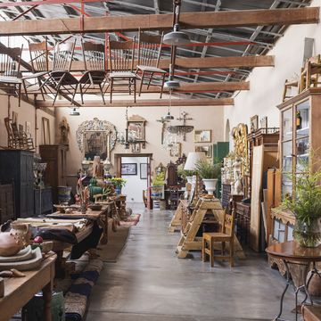 interior view of antique store in mexico