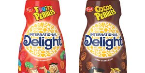 international delight fruity pebbles and cocoa pebbles coffee creamers