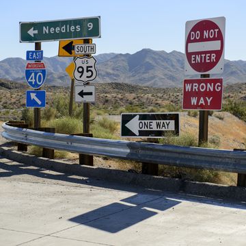 Interstate 40 in California, near Needles, USA