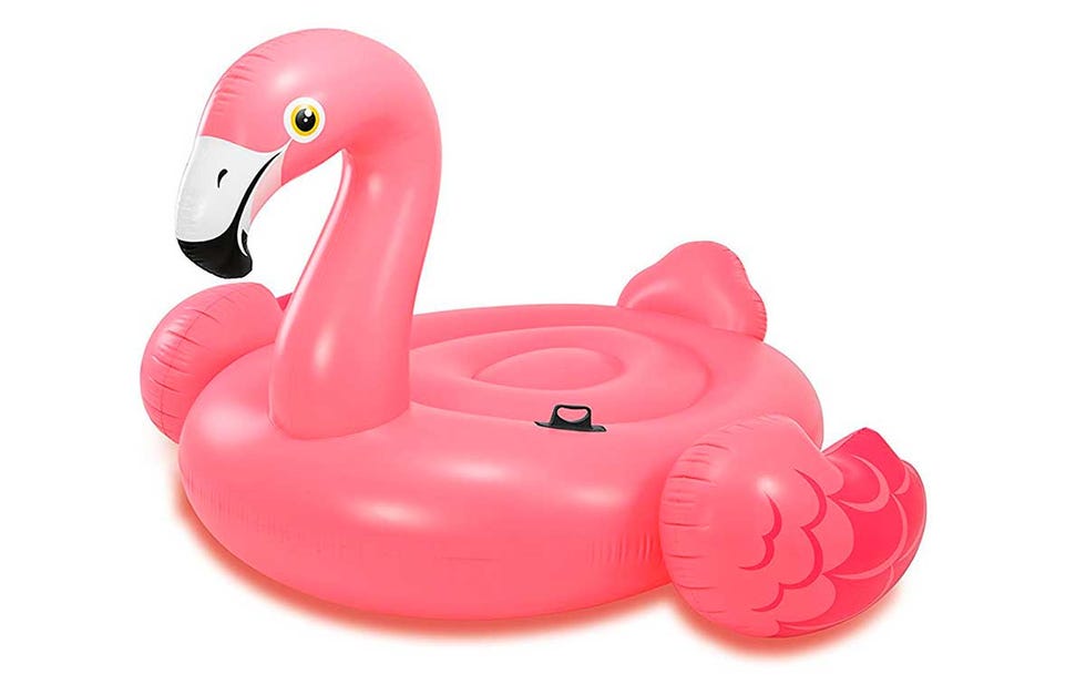Flotador XXL de Intex, con forma de flamenco, en Amazon.