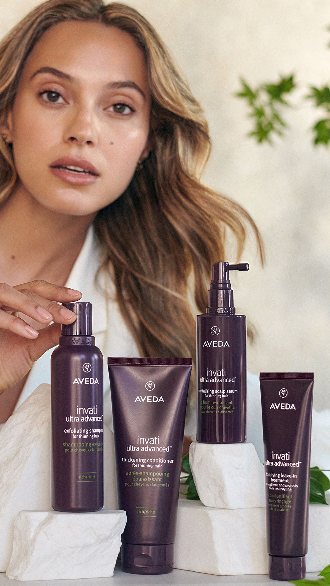 Aveda Invati Advanced cheapest Rich Set for Hair Loss and Thickening