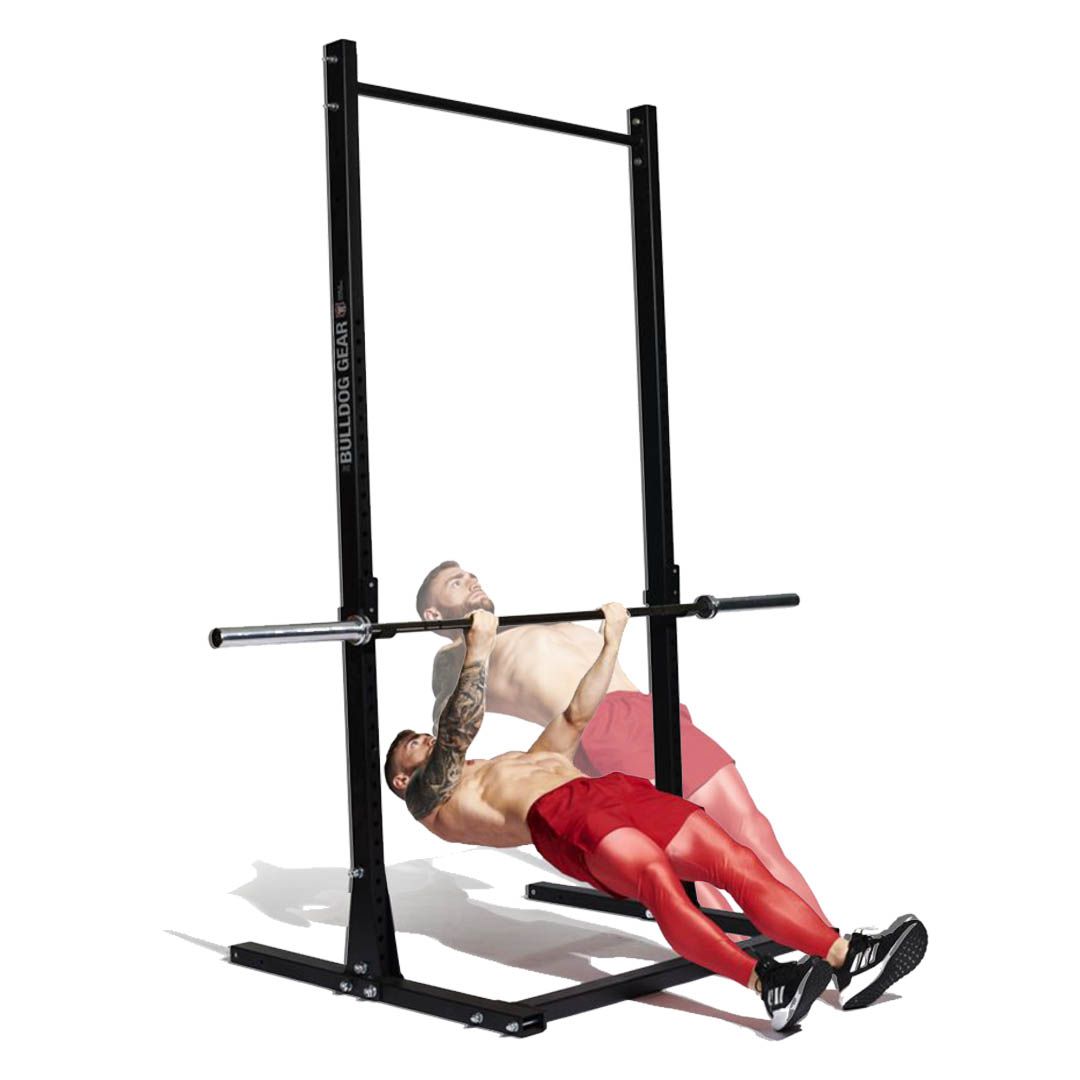 Squat rack back online workout