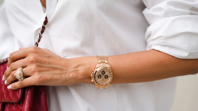 Gorgeous black watch  Fancy watches, Women wrist watch, Stylish watches  for girls