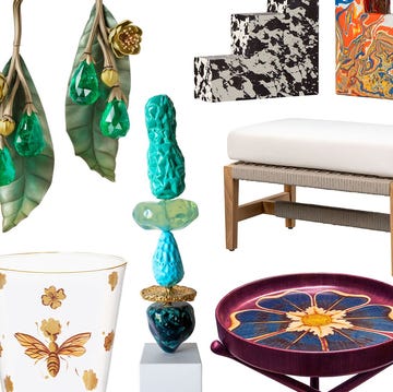 a room with a variety of vases and art a room with a variety of vases and art