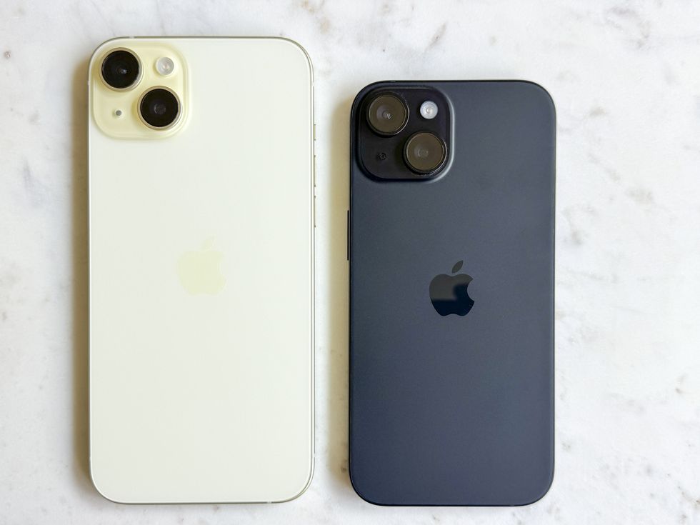 color infused matte glass on the back of the iphone 15 and iphone 15 plus