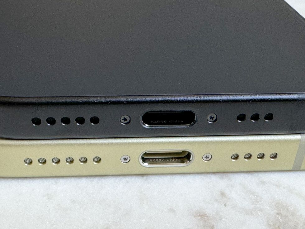 the usb c port of the iphone 15 and iphone 15 plus
