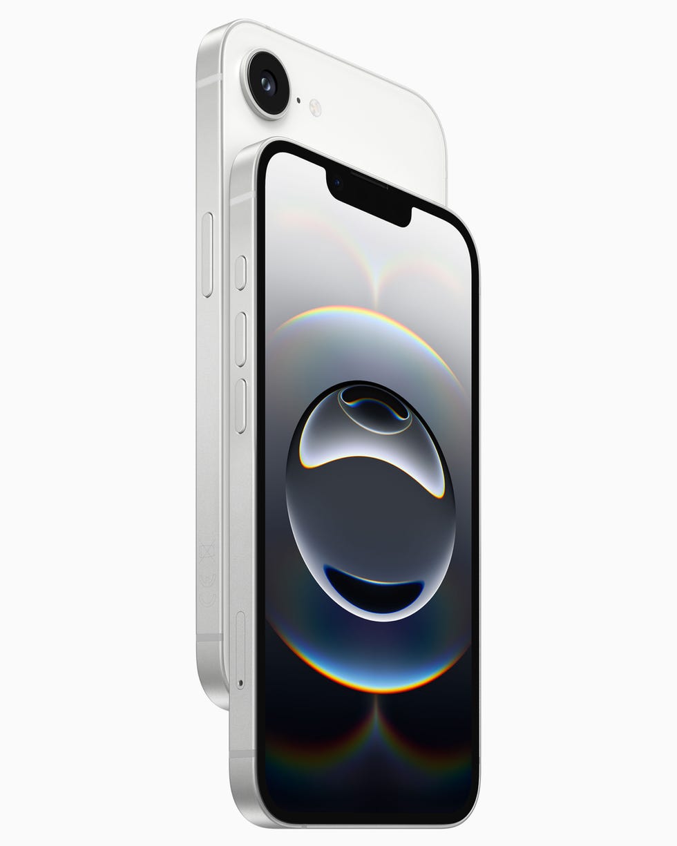 iphone 16e smartphone showcasing front and back design