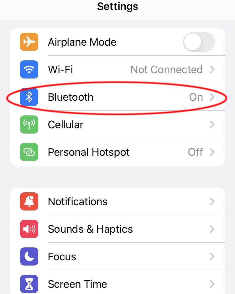 iphone how to settings bluetooth