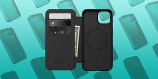 nomad iphone wallet case with money and credit cards