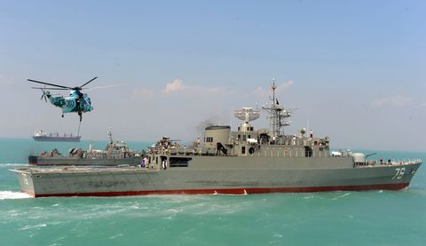 iran's first domestically made destroyer