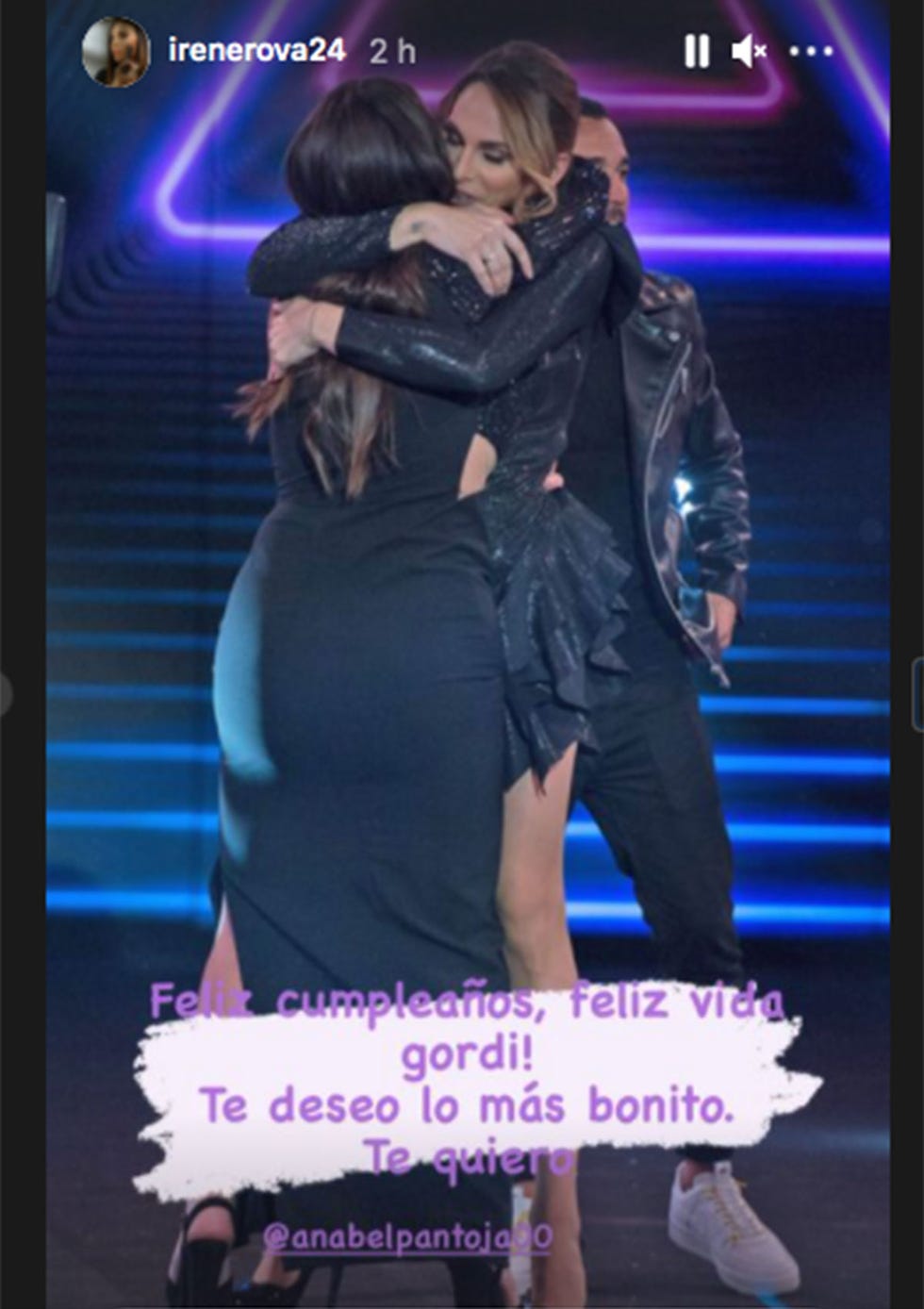 irene rosales felicita a anabel pantoja por su cumpleaños