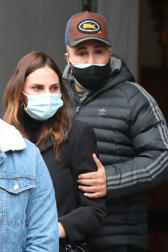 irene rosales y kiko rivera en el entierro de manuel rosales el 27 de noviembre en sevilla